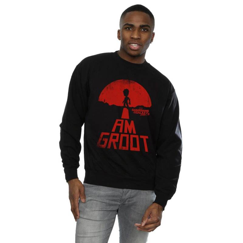 Guardians Of The Galaxy I Am Groot Red Sweatshirt Herren Schwarz L von MARVEL