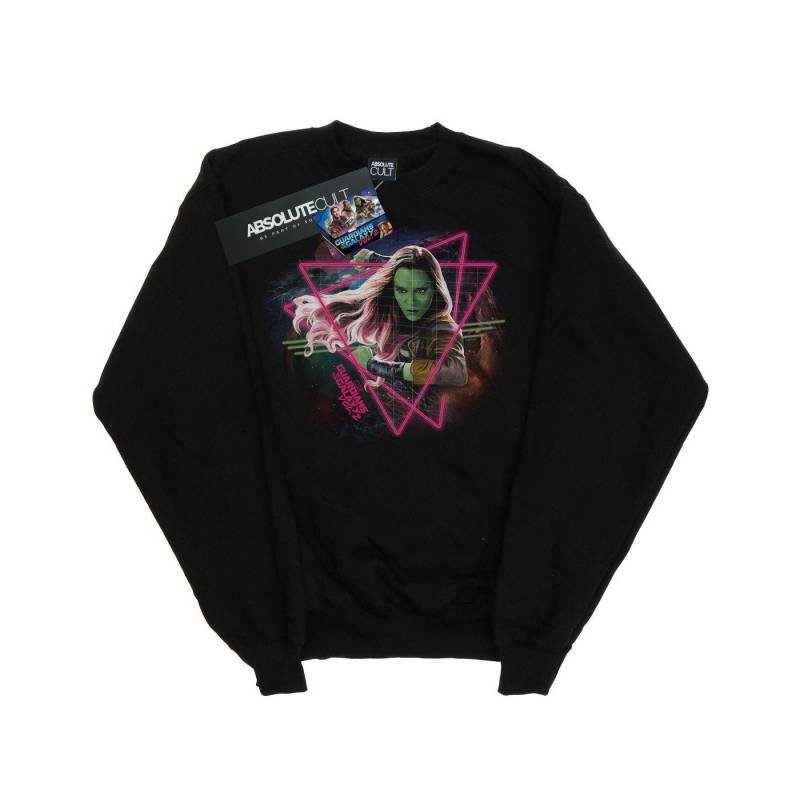 Guardians Of The Galaxy Neon Gamora Sweatshirt Herren Schwarz S von MARVEL