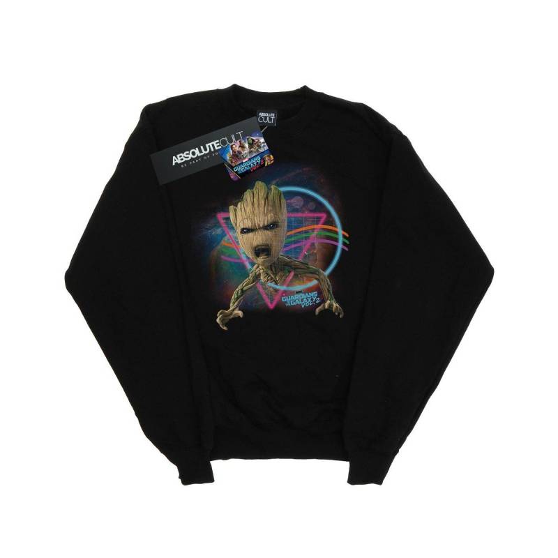 Guardians Of The Galaxy Neon Groot Sweatshirt Herren Schwarz M von MARVEL