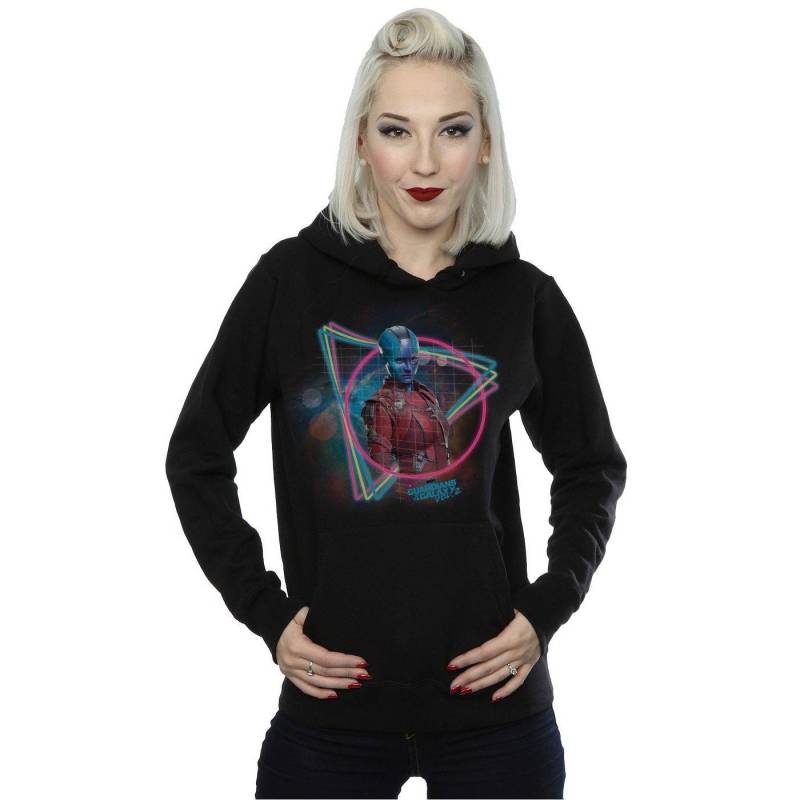 Guardians Of The Galaxy Neon Nebula Kapuzenpullover Damen Schwarz L von MARVEL