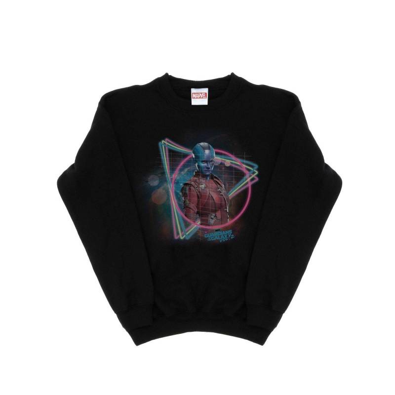 Guardians Of The Galaxy Neon Nebula Sweatshirt Unisex Schwarz 152-158 von MARVEL