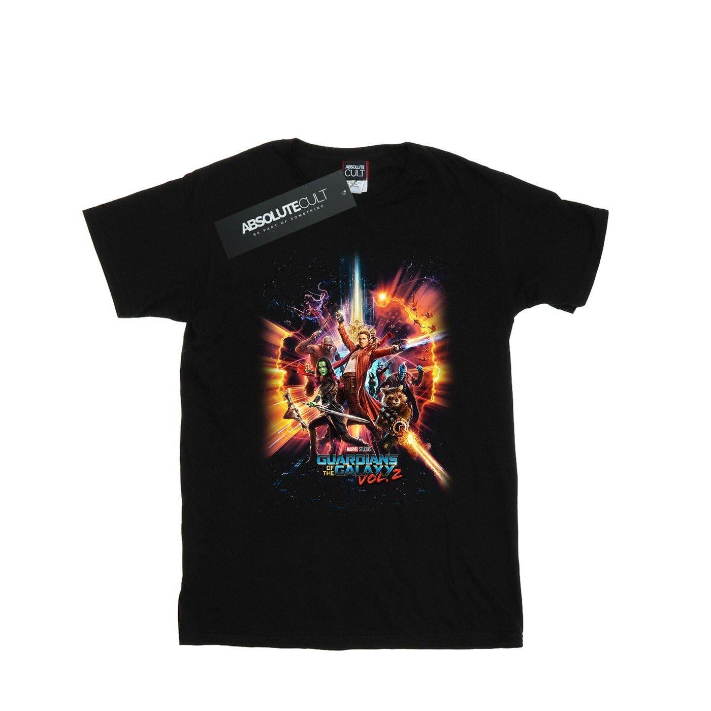 Guardians Of The Galaxy Vol. 2 Team Poster Tshirt Jungen Schwarz 140/146 von MARVEL