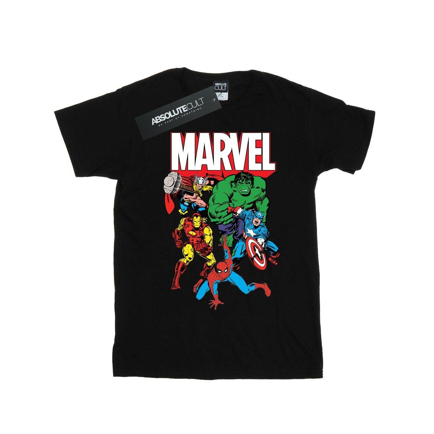 Hero Group Tshirt Damen Schwarz 3XL von MARVEL