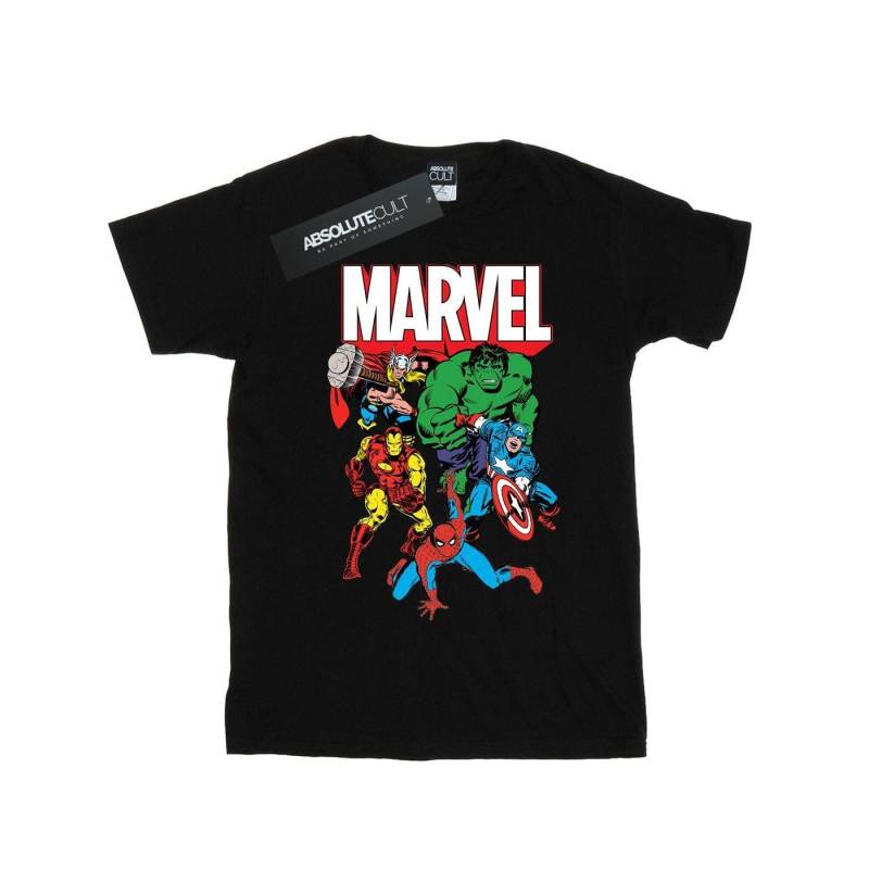 Hero Group Tshirt Damen Schwarz XXL von MARVEL