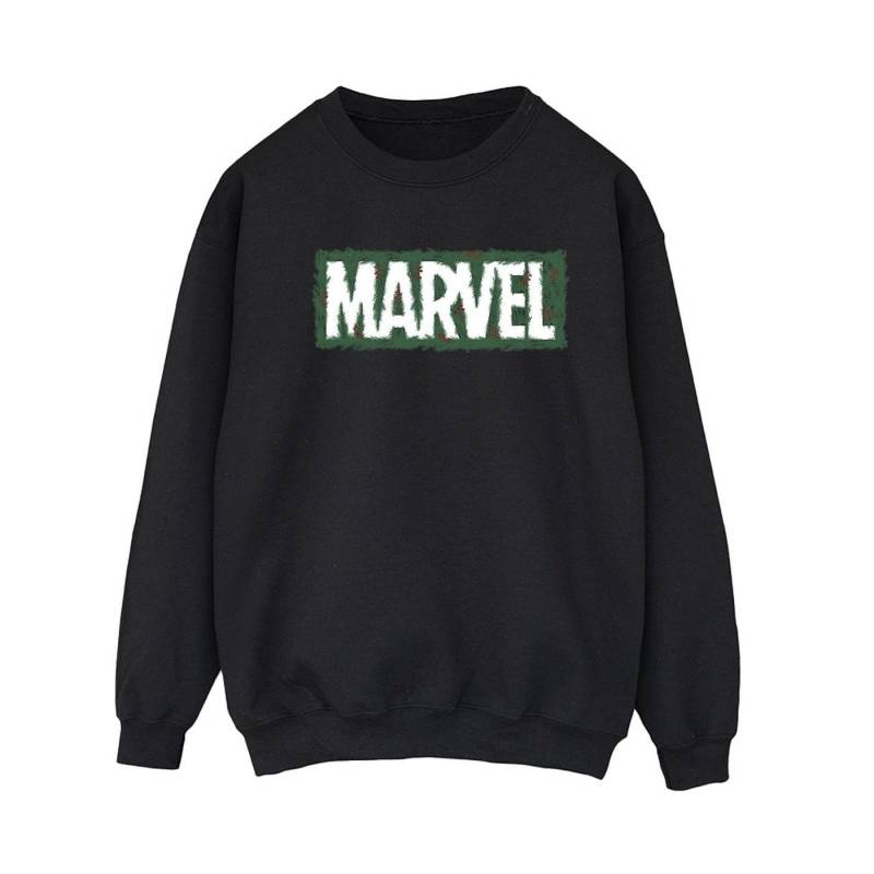 Holly Logo Sweatshirt Damen Schwarz L von MARVEL