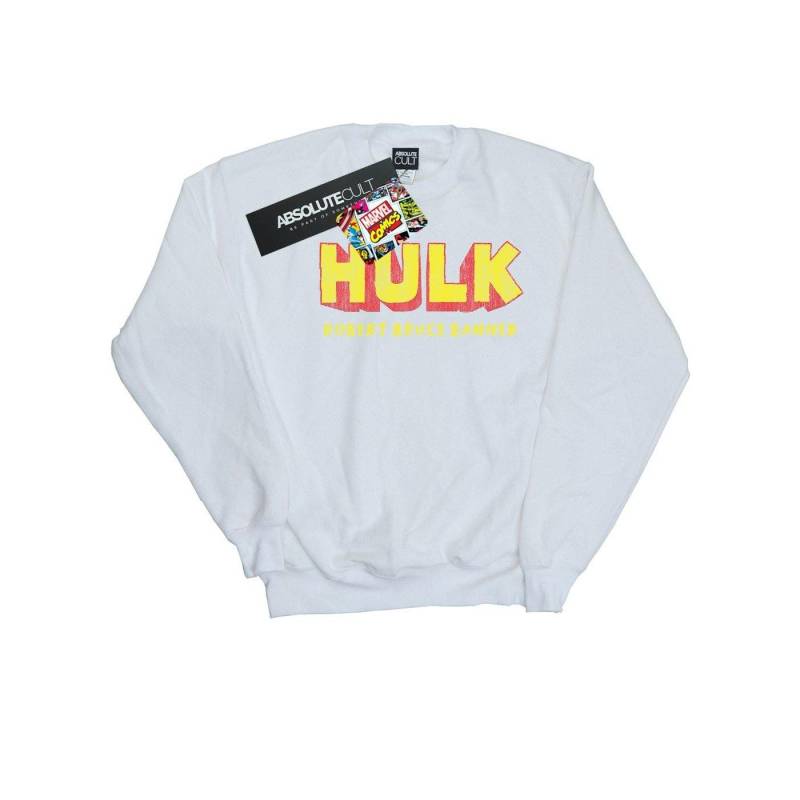 Hulk Aka Robert Bruce Banner Sweatshirt Herren Weiss XXL von MARVEL