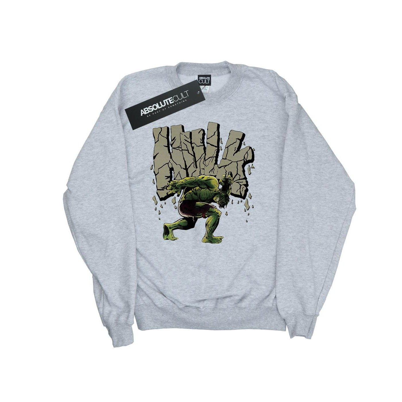 Hulk Rock Sweatshirt Damen Grau XL von MARVEL