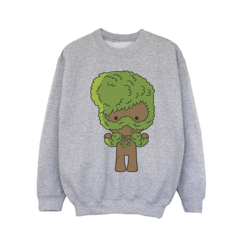 I Am Groot Chibi Flex Sweatshirt Unisex Grau 104 von MARVEL