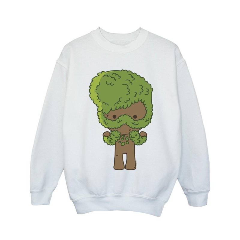 I Am Groot Chibi Flex Sweatshirt Unisex Weiss 104 von MARVEL