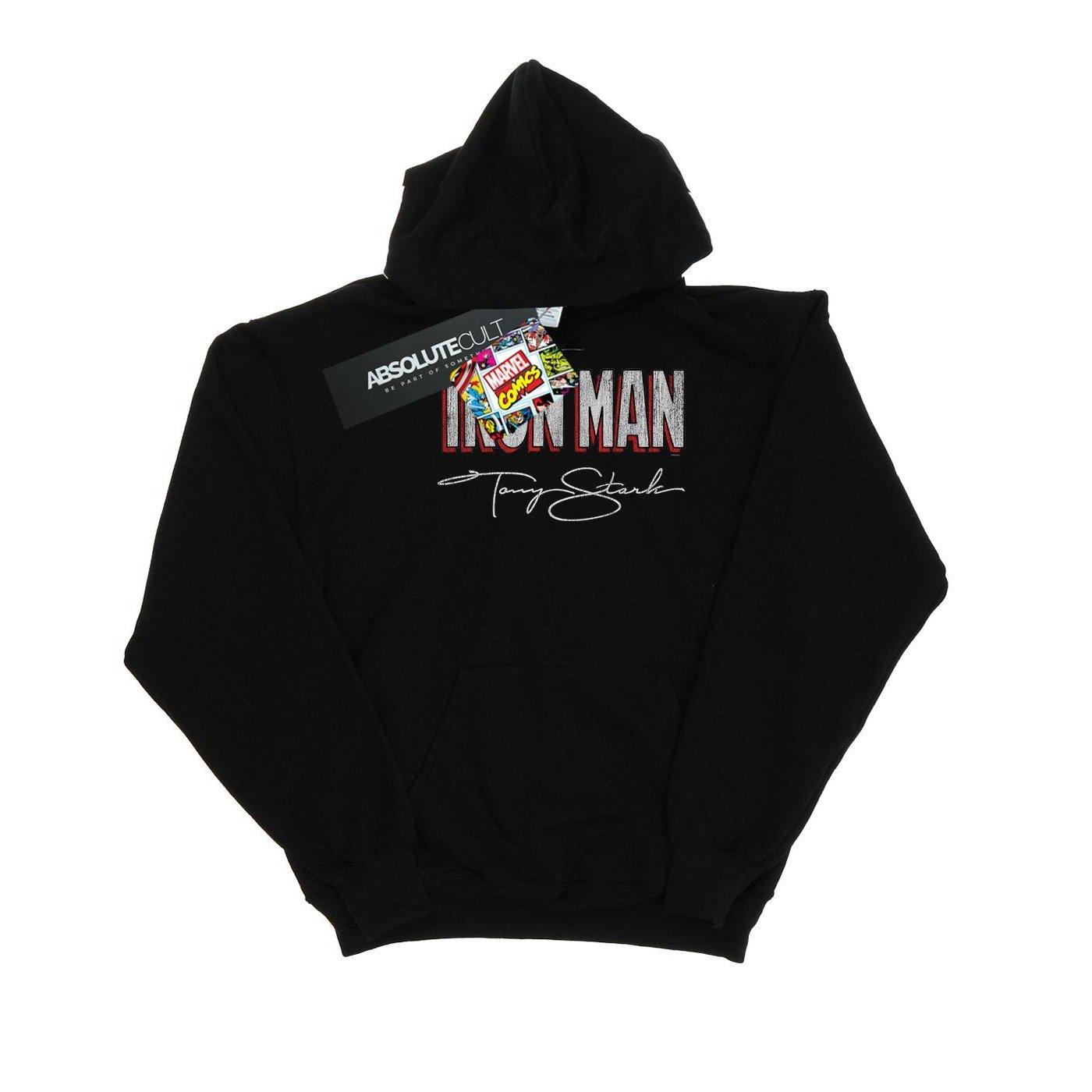 Iron Man Aka Tony Stark Kapuzenpullover Damen Schwarz XL von MARVEL