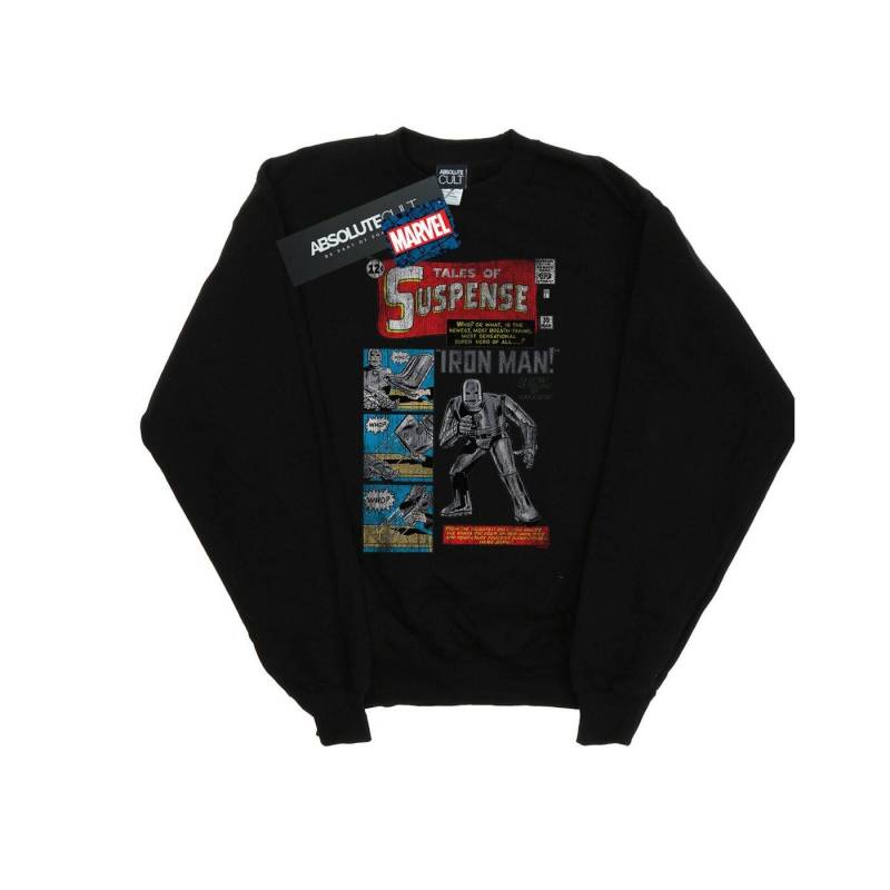 Iron Man Distressed Tales Of Suspense Sweatshirt Mädchen Schwarz 128 von MARVEL