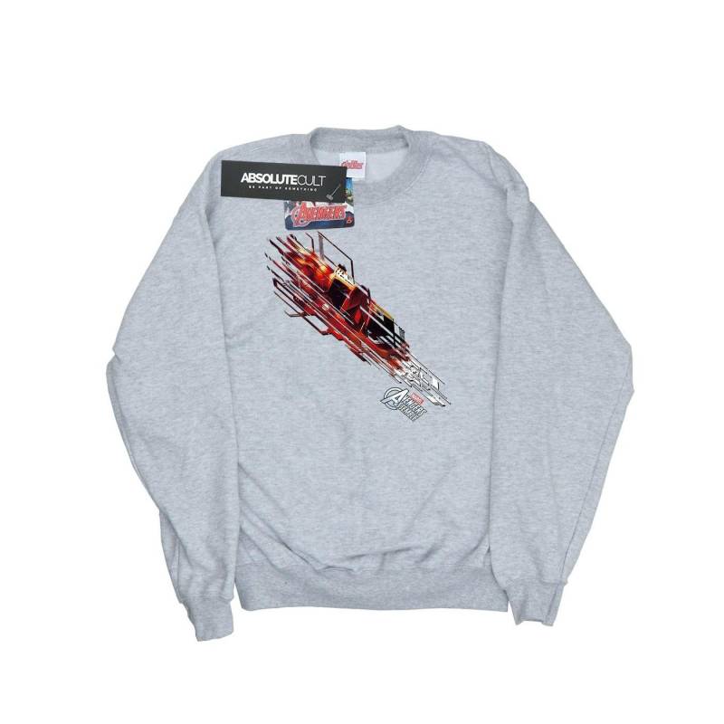 Iron Man Shooting Burst Sweatshirt Jungen Grau 152-158 von MARVEL