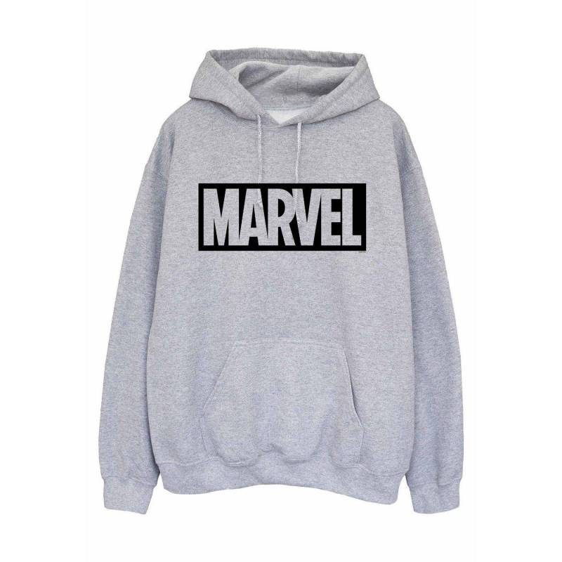 Kapuzenpullover Logo Damen Grau L von MARVEL