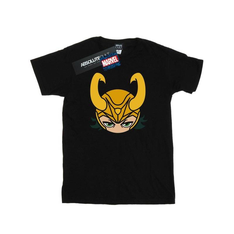 Loki Close Up Tshirt Herren Schwarz 3XL von MARVEL