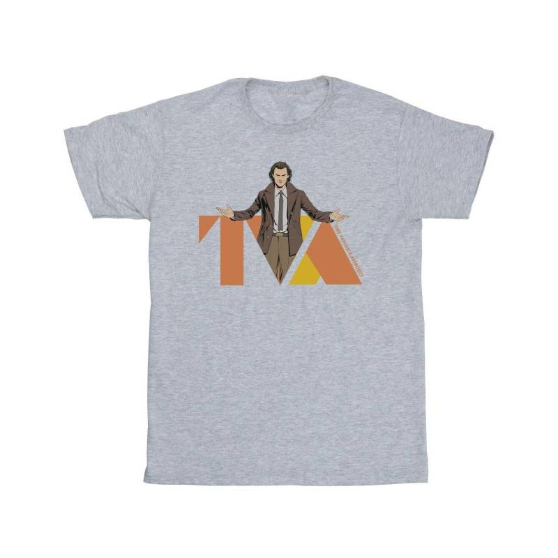 Loki Tva Pose Tshirt Herren Grau S von MARVEL