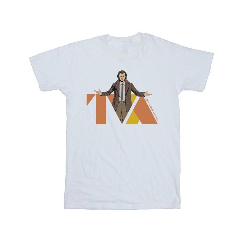 Loki Tva Pose Tshirt Unisex Weiss 152-158 von MARVEL