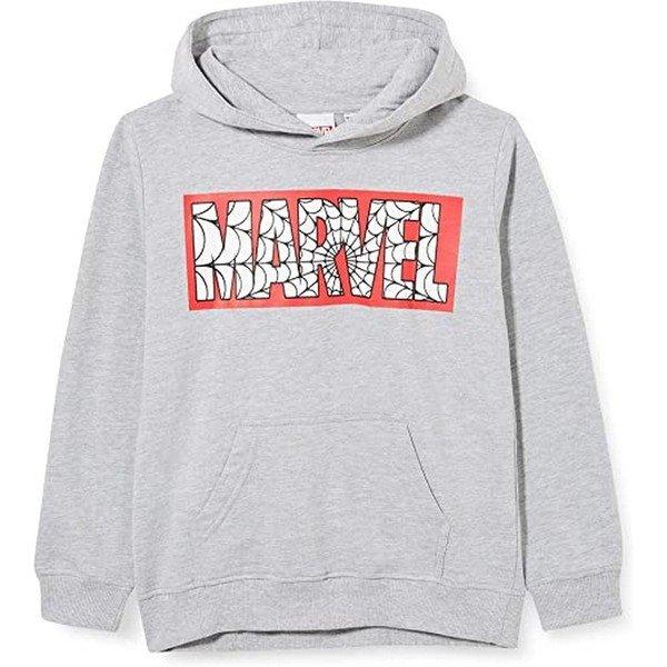 Kapuzenpullover Jungen Taubengrau 134 von MARVEL