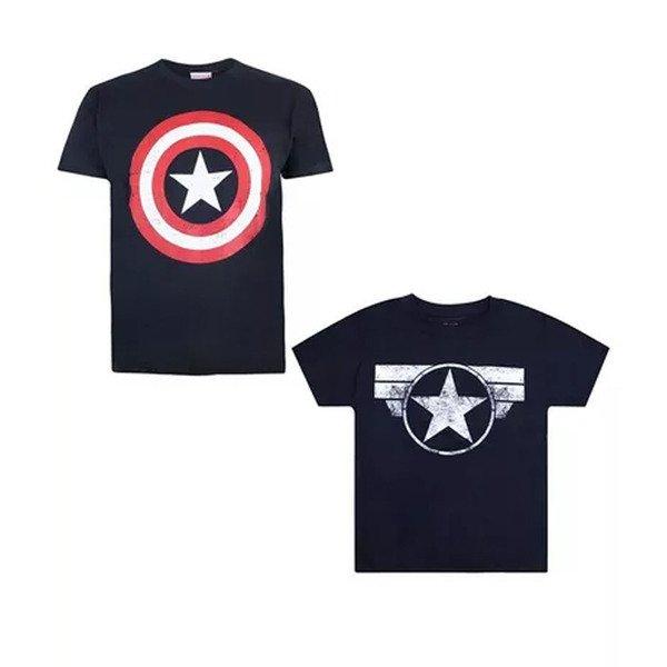 Tshirt (2erpack) Jungen Marine 128 von MARVEL