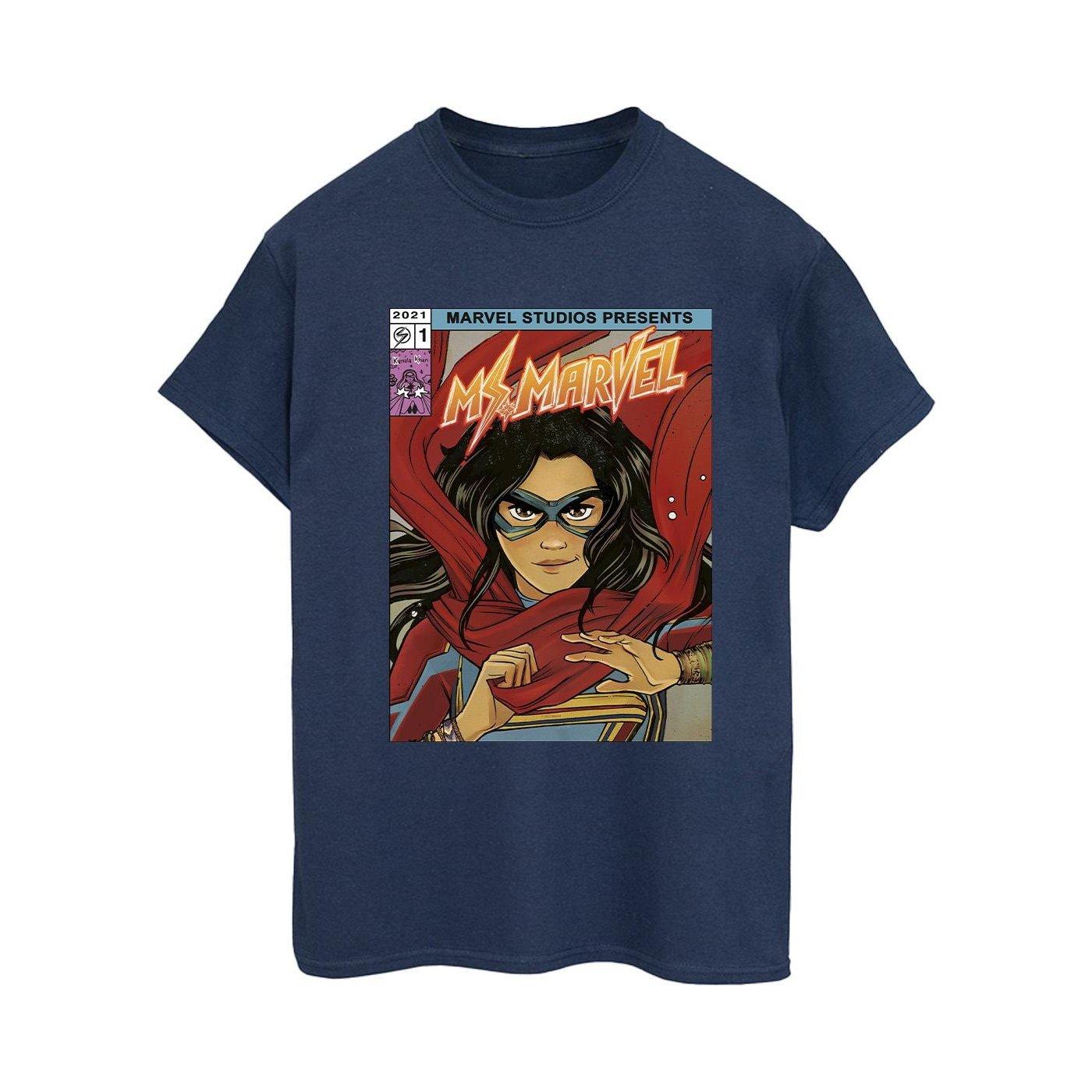 Ms Comic Poster Tshirt Damen Marine S von MARVEL