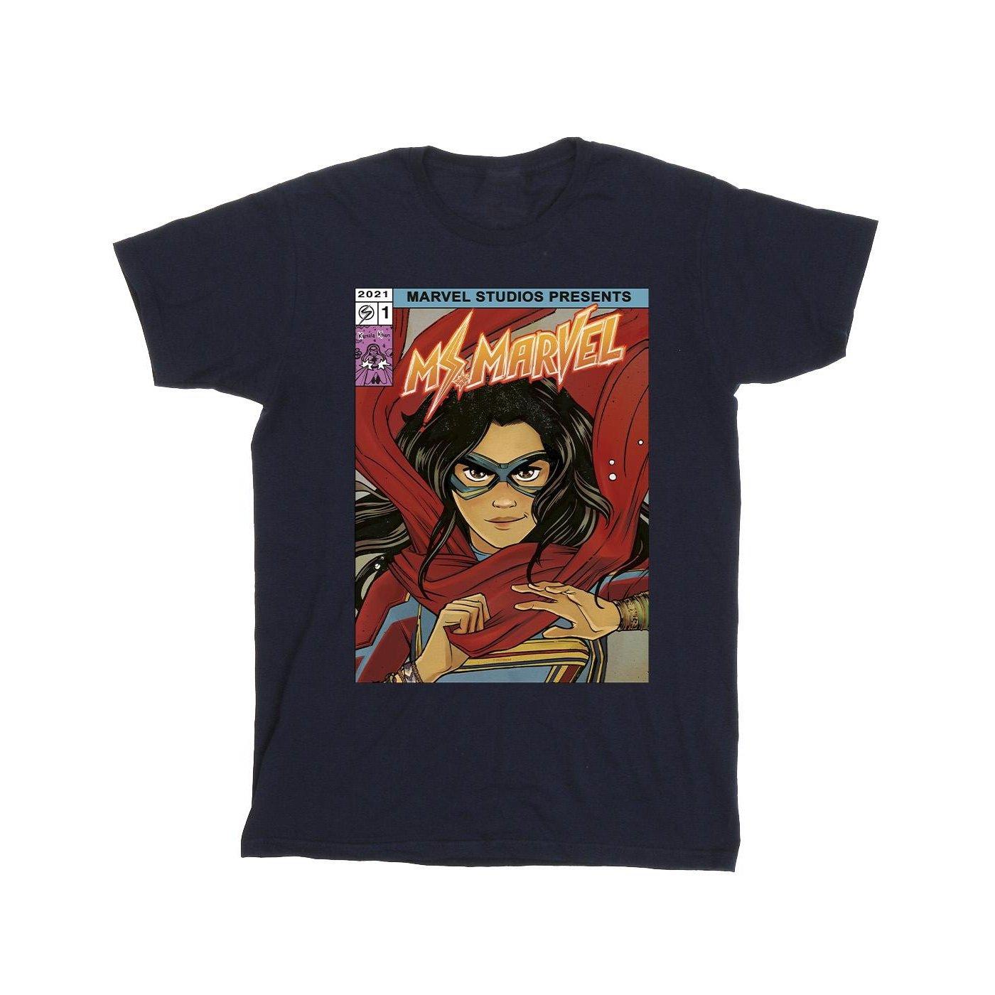 Ms Comic Poster Tshirt Mädchen Marine 152-158 von MARVEL