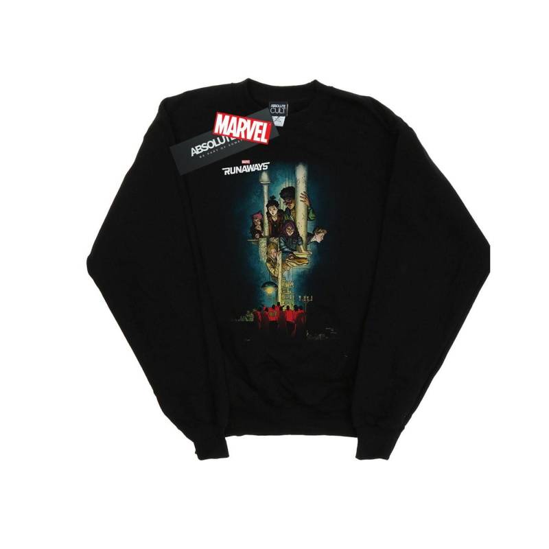 Runaways Poster Sweatshirt Herren Schwarz 3XL von MARVEL