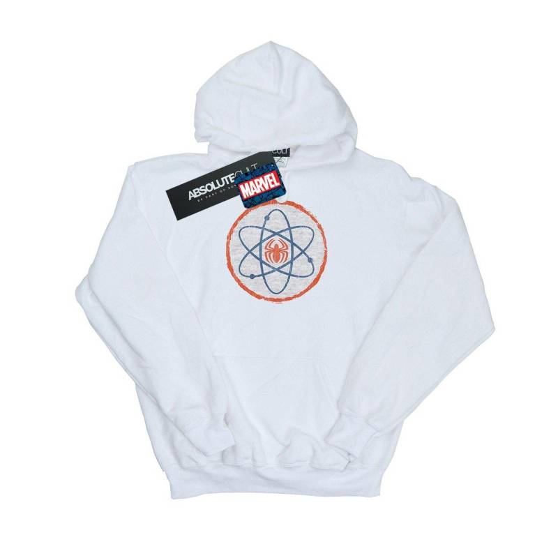 Spiderman Atom Kapuzenpullover Unisex Weiss 140/146 von MARVEL