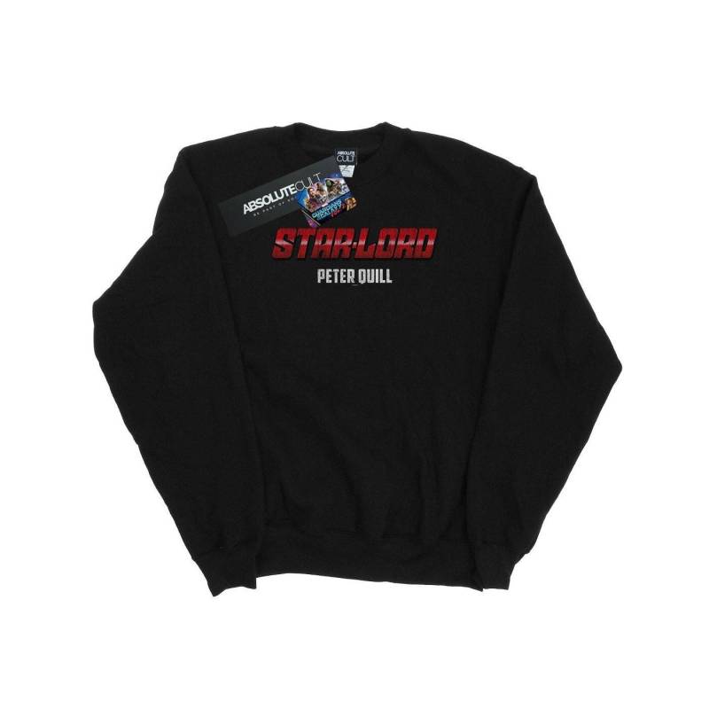 Star Lord Aka Peter Quill Sweatshirt Mädchen Schwarz 128 von MARVEL