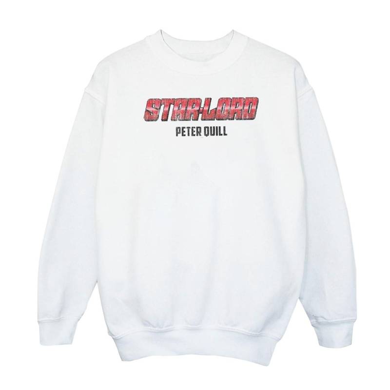 Star Lord Aka Peter Quill Sweatshirt Mädchen Weiss 128 von MARVEL