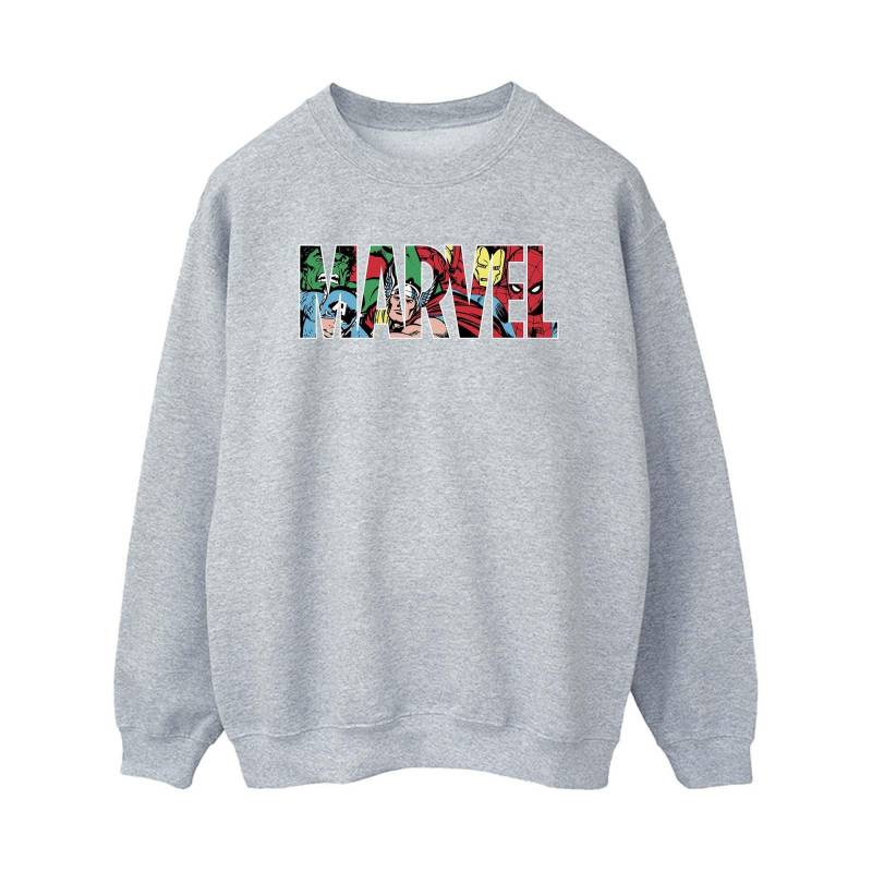 Sweatshirt Damen Grau M von MARVEL