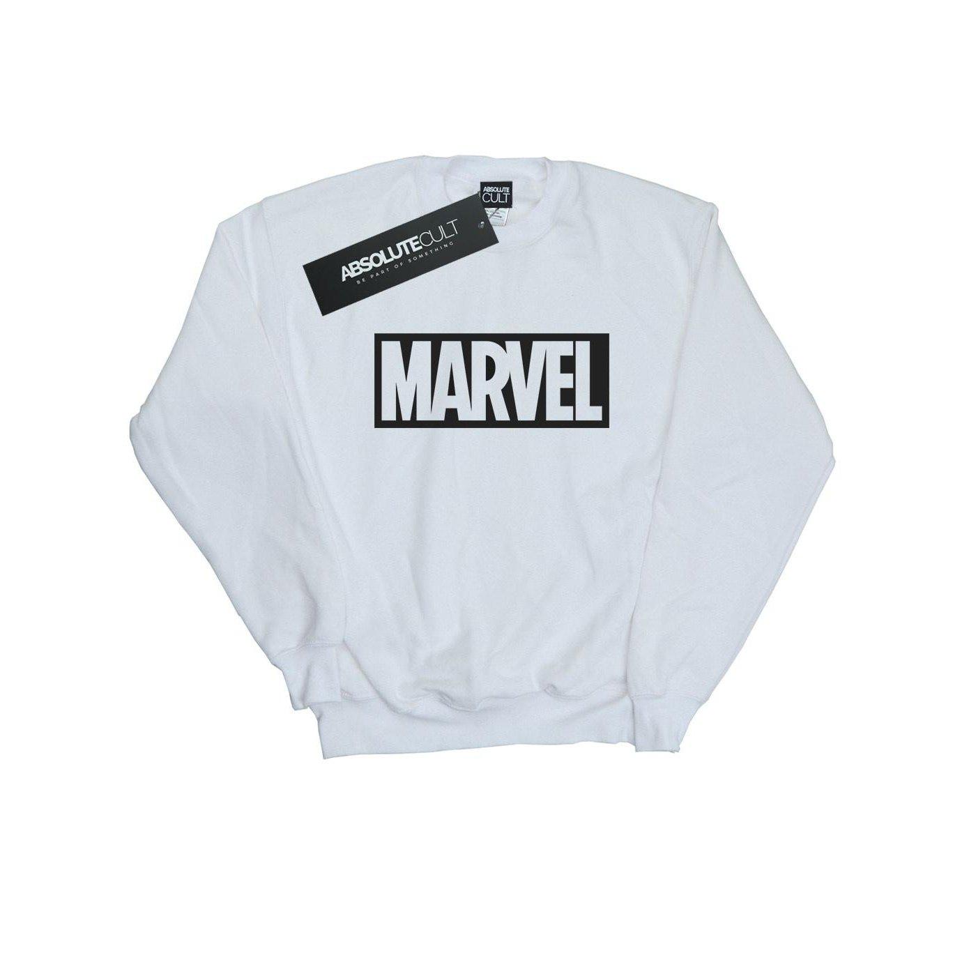 MARVEL - Sweatshirt Logo, für Damen, Weiss, Größe XXL von MARVEL