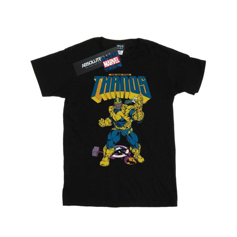 Thanos Mad Titan Snap Tshirt Damen Schwarz L von MARVEL