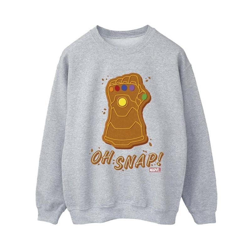 Thanos Oh Snap Sweatshirt Damen Grau L von MARVEL