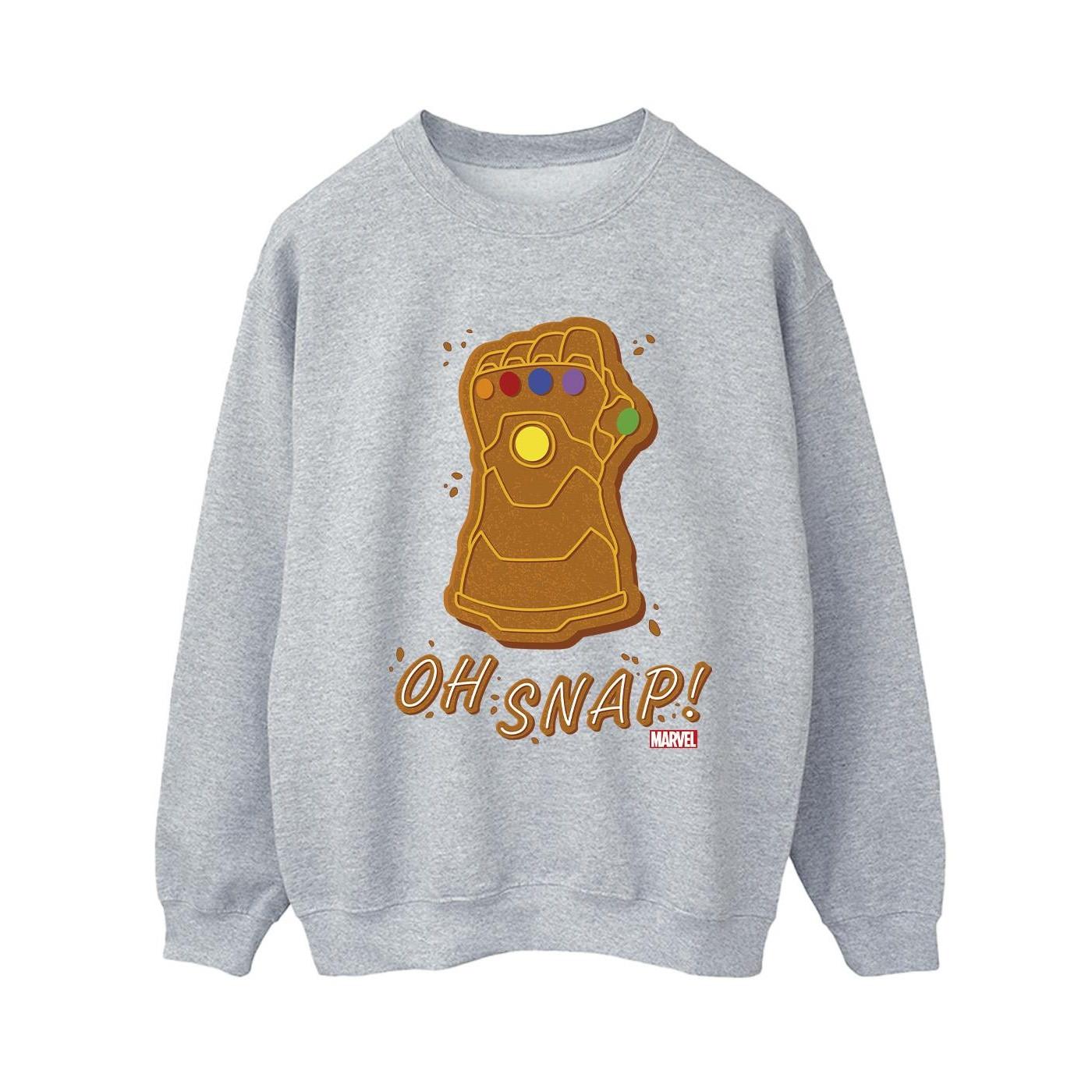 Thanos Oh Snap Sweatshirt Damen Grau XL von MARVEL