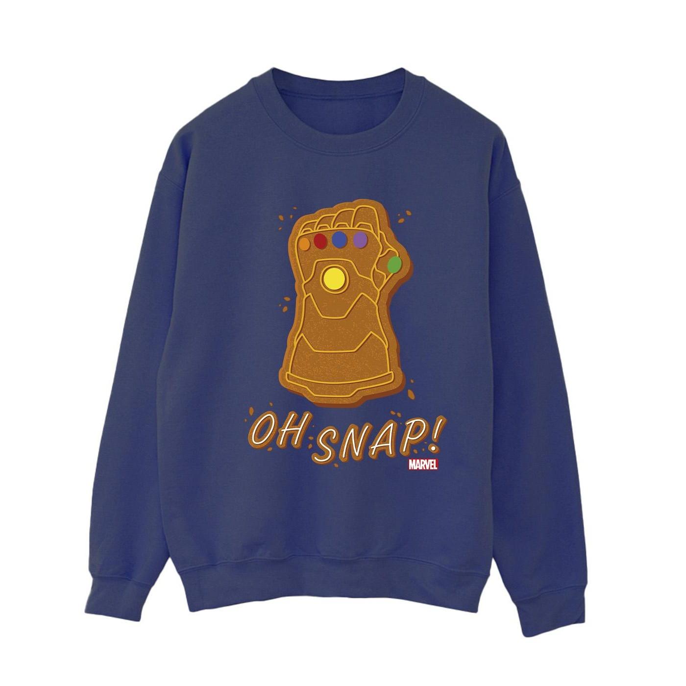 Thanos Oh Snap Sweatshirt Damen Marine S von MARVEL