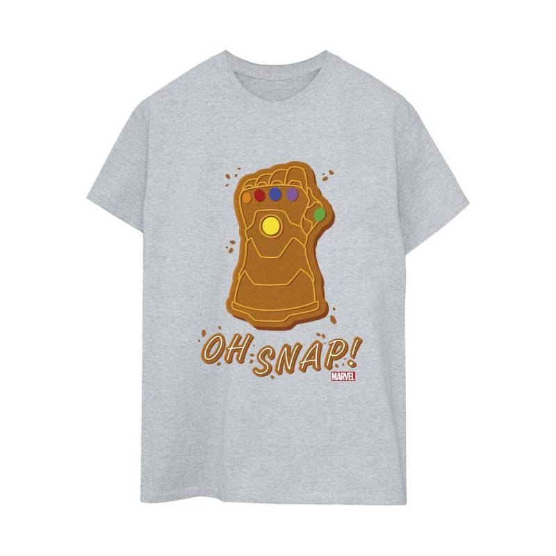 Thanos Oh Snap Tshirt Damen Grau 5XL von MARVEL