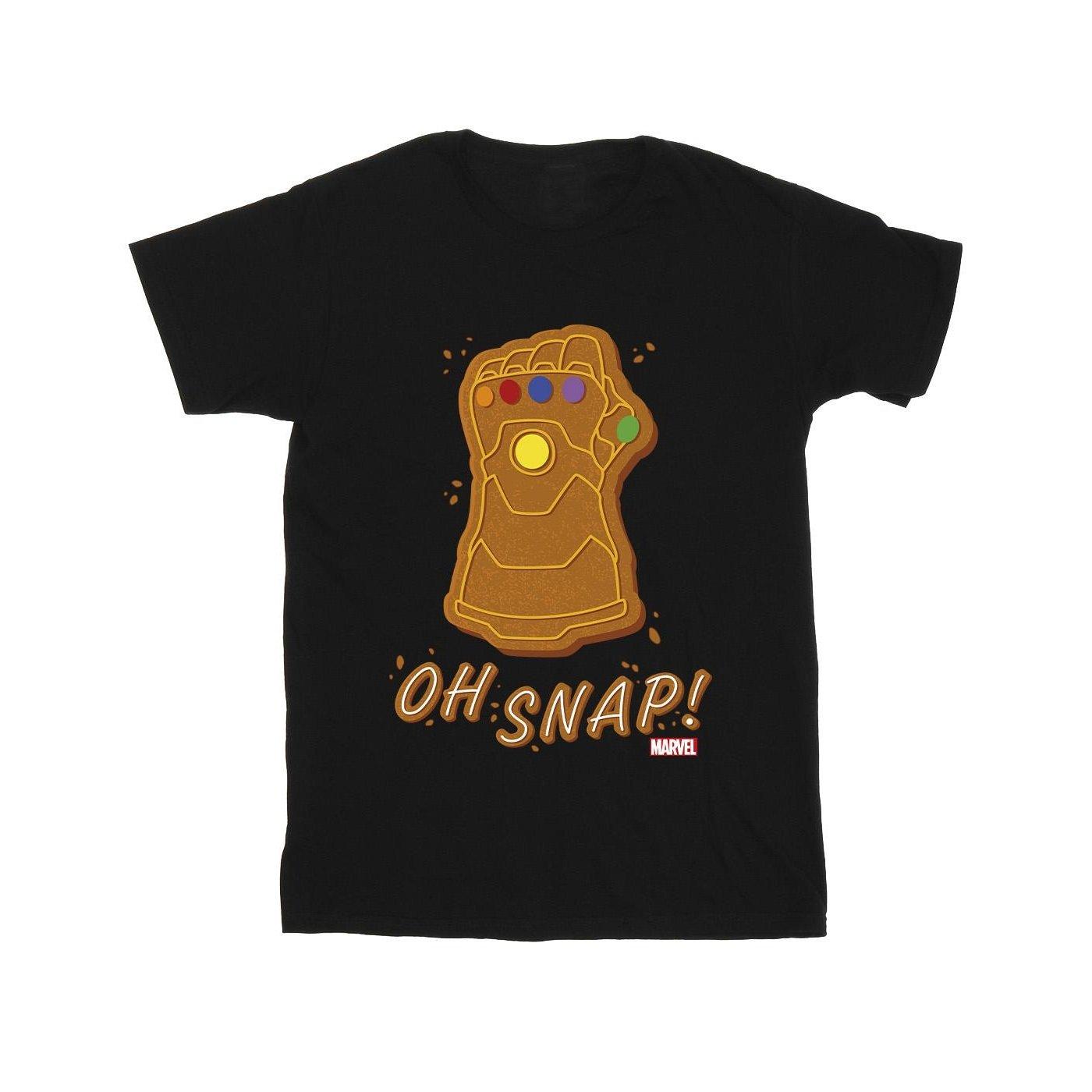 Thanos Oh Snap Tshirt Herren Schwarz 4XL von MARVEL