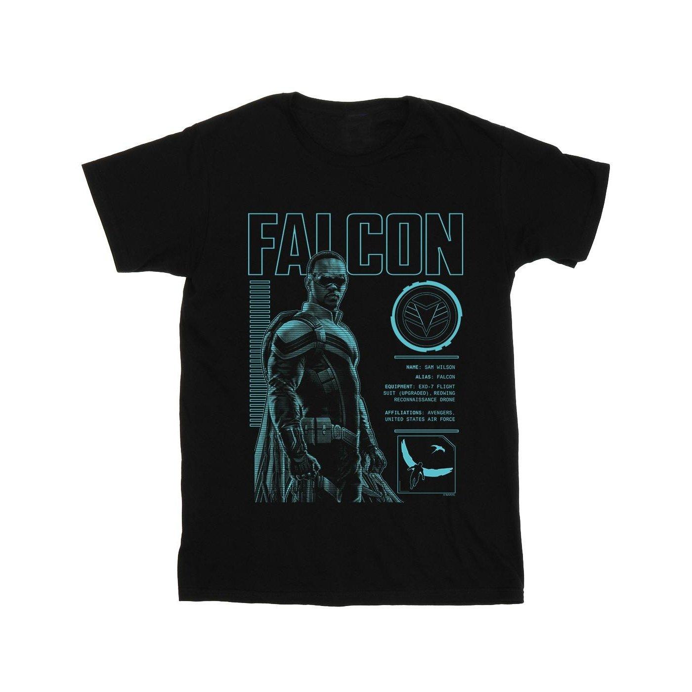 The Falcon And The Winter Soldier Falcon Bio Tshirt Damen Schwarz 5XL von MARVEL