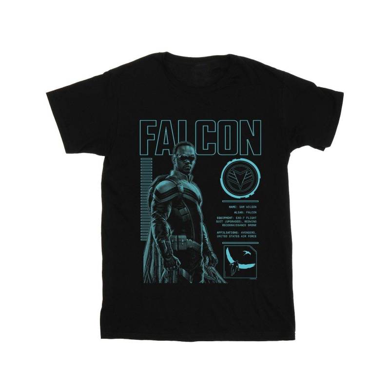 The Falcon And The Winter Soldier Falcon Bio Tshirt Damen Schwarz 5XL von MARVEL