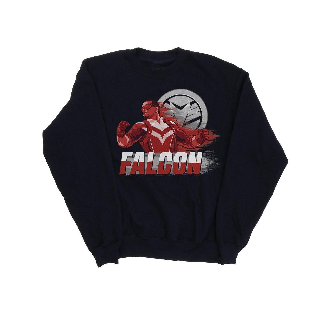 The Falcon And The Winter Soldier Falcon Red Fury Sweatshirt Damen Marine L von MARVEL