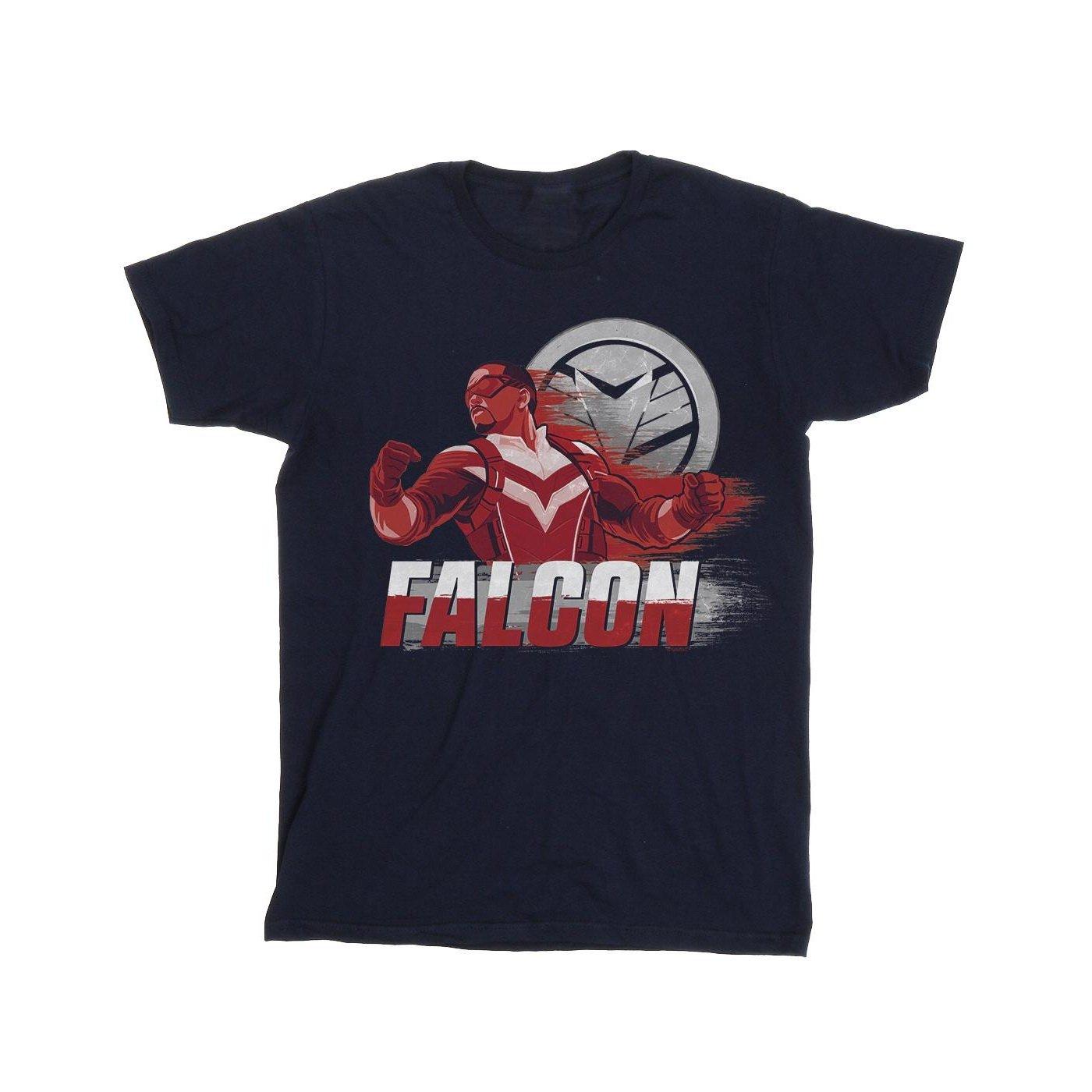 The Falcon And The Winter Soldier Falcon Red Fury Tshirt Damen Marine 4XL von MARVEL