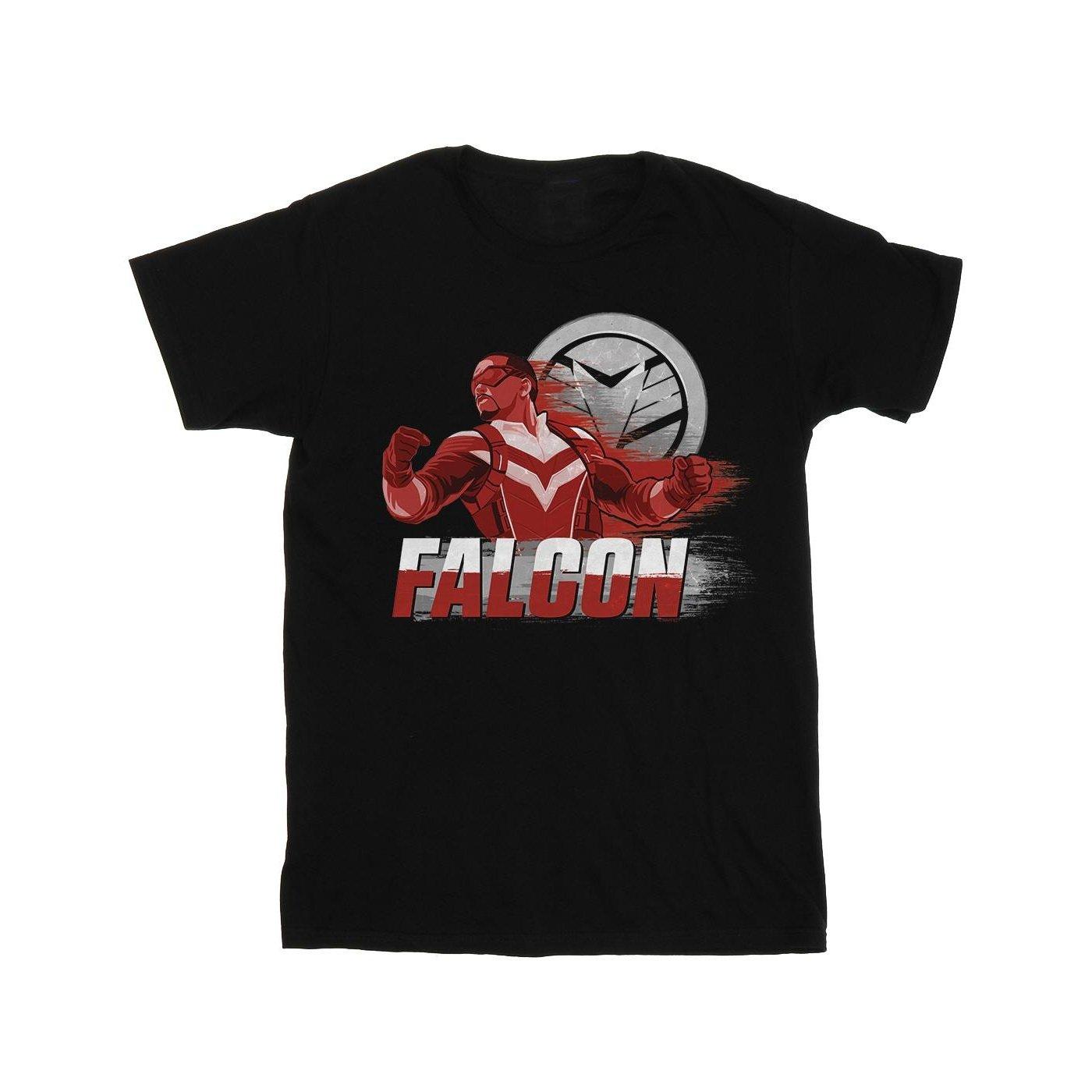 The Falcon And The Winter Soldier Falcon Red Fury Tshirt Damen Schwarz 3XL von MARVEL