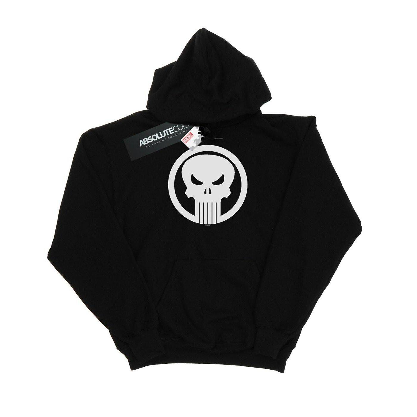 MARVEL - The Punisher Skull Circle Kapuzenpullover, für Damen, Schwarz, Größe M von MARVEL