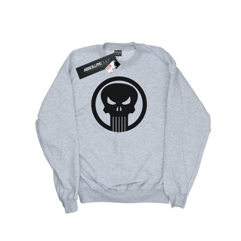 The Punisher Skull Circle Sweatshirt Damen Grau XXL von MARVEL