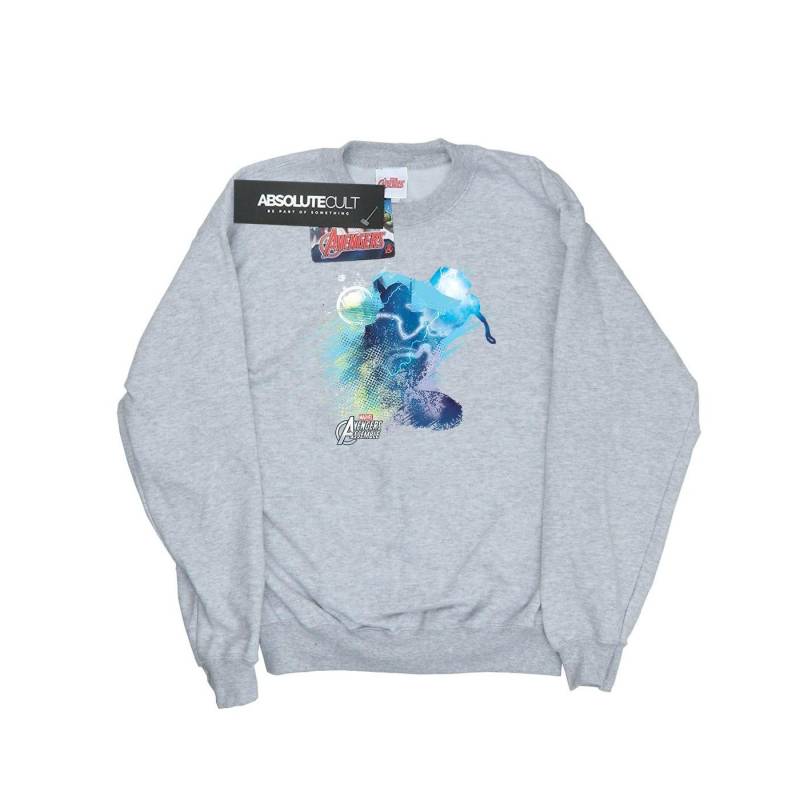 Thor Art Burst Sweatshirt Jungen Grau 128 von MARVEL