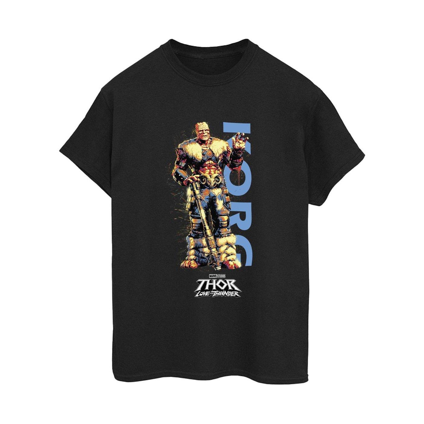 Thor Love And Thunder Korg Wave Tshirt Damen Schwarz 3XL von MARVEL