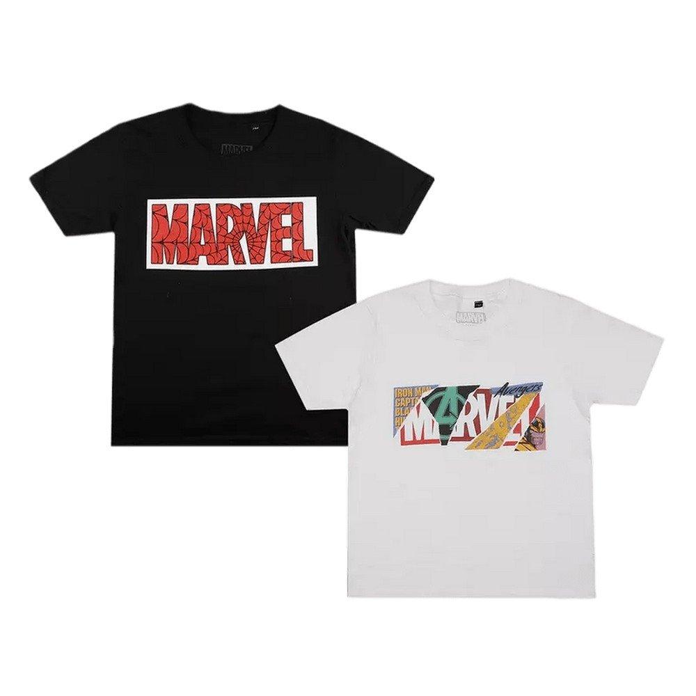 Tshirt (2erpack) Jungen Multicolor 128 von MARVEL