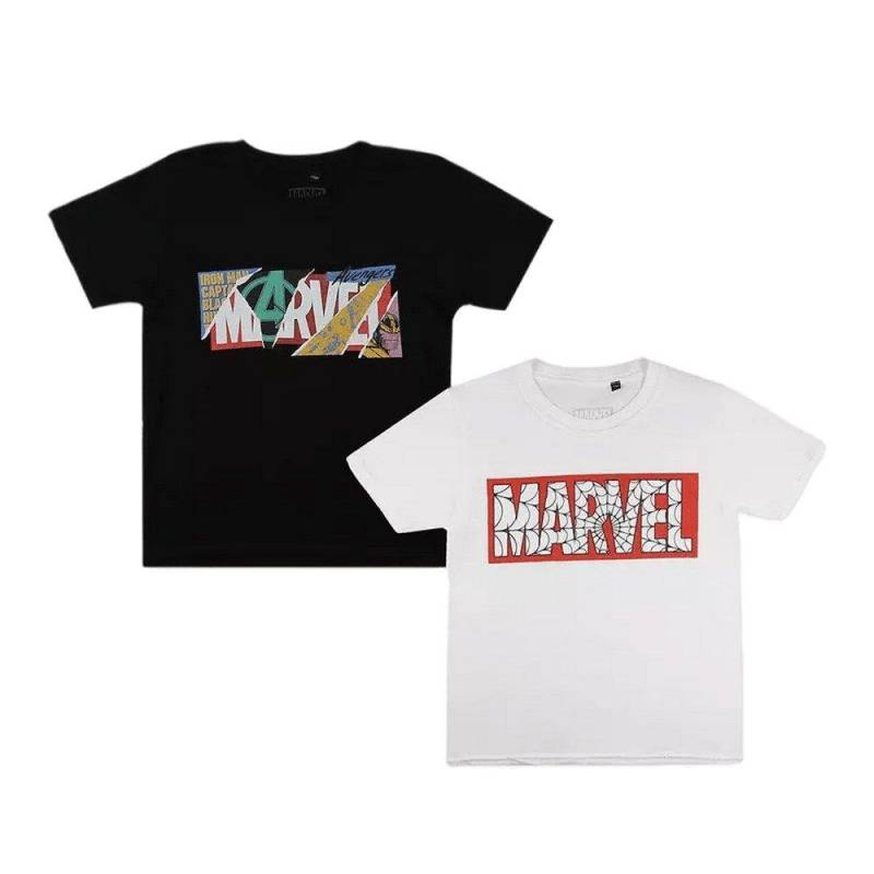 Tshirt (2erpack) Jungen Multicolor 128 von MARVEL