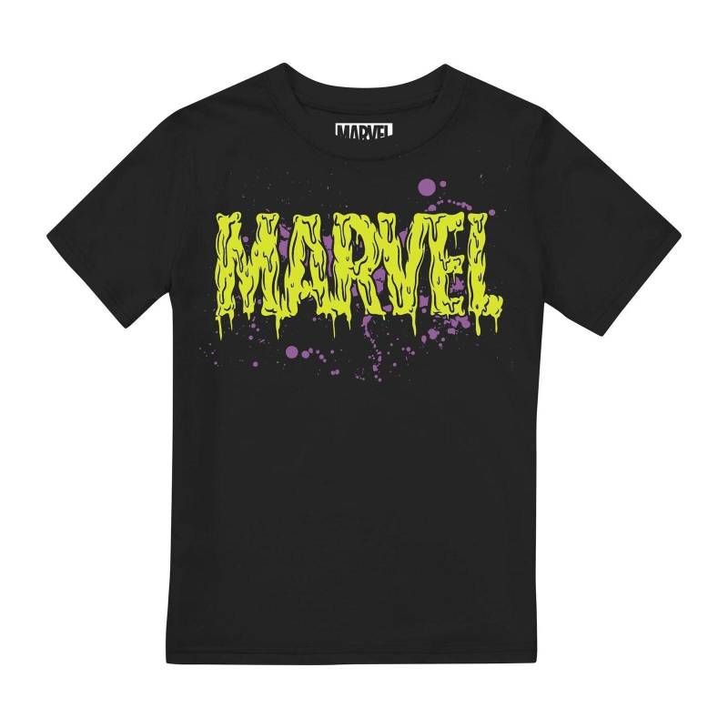 Tshirt Logo Jungen Schwarz 140 von MARVEL