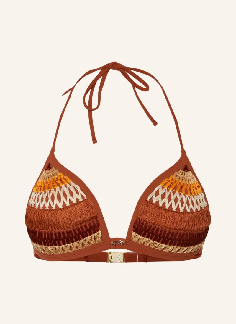 Maryan Mehlhorn Push-Up-Bikini-Top Craft braun von MARYAN MEHLHORN