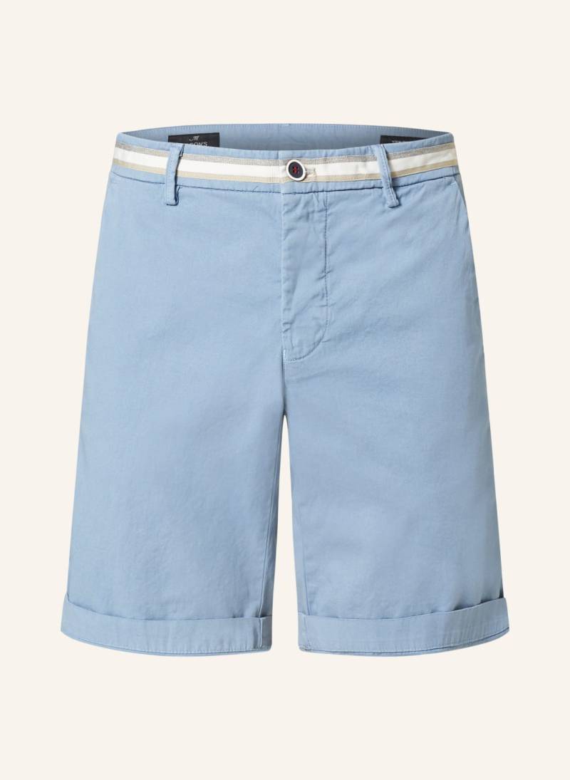 Mason's Chinoshorts Torino Slim Fit blau von MASON'S